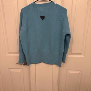 Light Blue Crew Neck Sweater